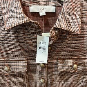 Loft Fall Plaid Dress NWT size 2